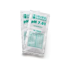 HI70007P pH標準液 pH7.01 使い切りの袋入り20mL×25袋