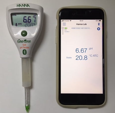 HI9810302 HALO2(ﾍｲﾛｰ2） 土壌用ワイヤレスpHテスター